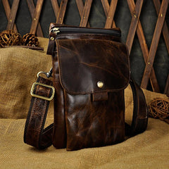 Leather Belt Pouches Cell Phone Holsters for Men Waist Bag BELT BAG Shoulder Bag For Men - iwalletsmen