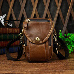 Leather Cell Phone Holster Belt Pouches for Men Waist Bag BELT BAG Shoulder Bag For Men - iwalletsmen