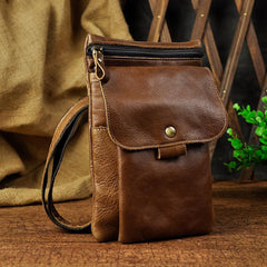 Leather Belt Pouches Cell Phone Holsters for Men Waist Bag BELT BAG Shoulder Bag For Men - iwalletsmen