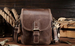 Leather Belt Pouch for Men Waist Bag BELT BAG Cell Phone Holsters Shoulder Bag For Men - iwalletsmen