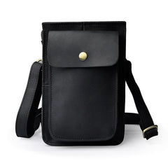 Leather Belt Pouch for Men Waist Bags Cell Phone Holsters BELT BAG Shoulder Bags For Men - iwalletsmen