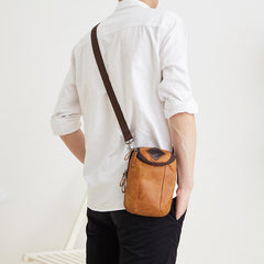 Leather Cell Phone Holsters Belt Pouches for Men Waist Bag BELT BAG Shoulder Bag For Men - iwalletsmen