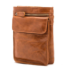 Mens Leather Belt Pouch Shoulder Bag Waist Bag BELT BAG Cell Phone Holster For Men - iwalletsmen