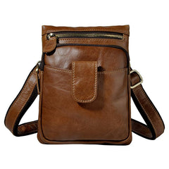 Leather Mens Belt Pouches Cell Phone Holsters Waist Bag BELT BAG Shoulder Bag For Men - iwalletsmen
