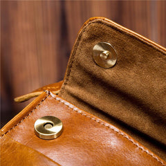 Mens Leather Belt Pouch Shoulder Bag Waist Bag BELT BAG Cell Phone Holster For Men - iwalletsmen