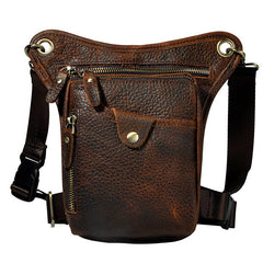 Leather Mens Belt Pouches Cell Phone Holsters Waist Bag BELT BAGs Shoulder Bag For Men - iwalletsmen