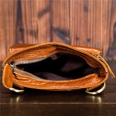 Mens Leather Belt Pouch Shoulder Bag Waist Bag BELT BAG Cell Phone Holster For Men - iwalletsmen