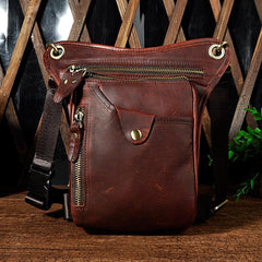 Leather Mens Belt Pouches Cell Phone Holsters Waist Bag BELT BAGs Shoulder Bag For Men - iwalletsmen