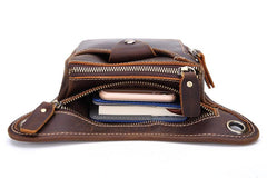 Leather BELT BAG Belt Pouch for men Cell Phone Holster Waist Bag Shoulder Bag For Men - iwalletsmen
