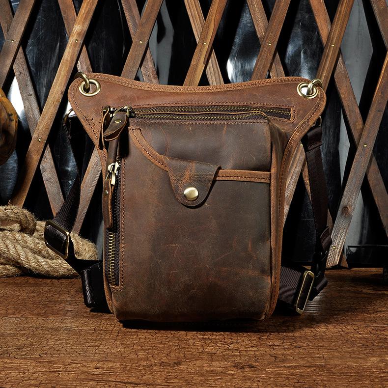 Leather Mens Belt Pouches Cell Phone Holsters Waist Bag BELT BAGs Shoulder Bag For Men - iwalletsmen