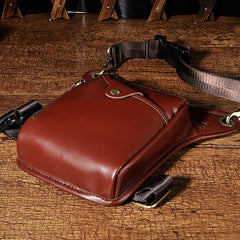 Leather Mens Belt Pouches Cell Phone Holsters Waist Bag BELT BAGs Shoulder Bag For Men - iwalletsmen