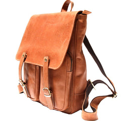 Leather Brown Mens Backpack Cool Travel Backpacks Laptop Backpack for men - iwalletsmen