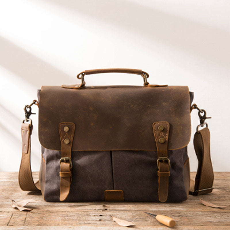 Leather or Canvas Vintage Messenger Bags & Briefcases