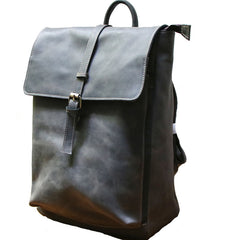 Leather Coffee Mens Backpack Cool Travel Backpacks Laptop Backpack for men - iwalletsmen