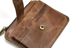 Cool Leather Mens Wallet Slim Wallet Card Front Pocket Wallet for Men - iwalletsmen