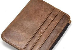 Cool Leather Mens Wallet Slim Wallet Card Front Pocket Wallet for Men - iwalletsmen