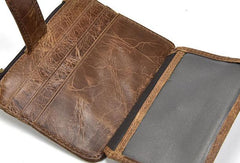 Cool Leather Mens Wallet Slim Wallet Card Front Pocket Wallet for Men - iwalletsmen