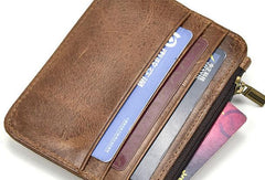 Cool Leather Mens Wallet Slim Wallet Card Front Pocket Wallet for Men - iwalletsmen