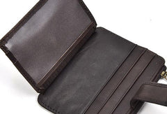 Cool Leather Mens Wallet Slim Wallet Card Front Pocket Wallet for Men - iwalletsmen