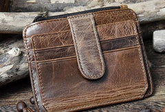 Cool Leather Mens Wallet Slim Wallet Card Front Pocket Wallet for Men - iwalletsmen