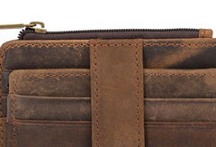Cool Leather Mens Wallet Slim Wallet Card Front Pocket Wallet for Men - iwalletsmen