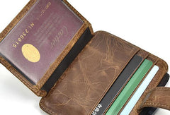 Cool Leather Mens Wallet Slim Wallet Card Front Pocket Wallet for Men - iwalletsmen