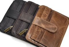 Cool Leather Mens Wallet Slim Wallet Card Front Pocket Wallet for Men - iwalletsmen