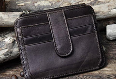 Cool Leather Mens Wallet Slim Wallet Card Front Pocket Wallet for Men - iwalletsmen