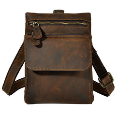 Leather Belt Pouch Mens Waist Bag Shoulder Bag for Men