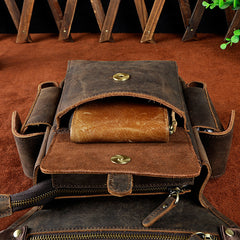 Leather Drop Leg Bag Belt Pouch Mens Waist Bag Shoulder Bag for Men