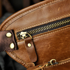 Leather Drop Leg Bag Belt Pouch Mens Waist Bag Shoulder Bag for Men