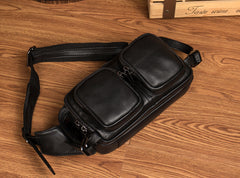 Leather Fanny Pack Mens Waist Bag Hip Pack Belt Bag Bumbag for Men