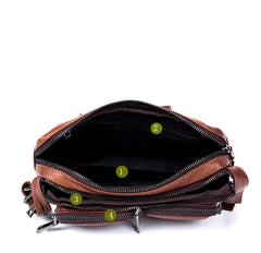 Leather Fanny Pack Mens Waist Bag Hip Pack Belt Bag Bumbag for Men