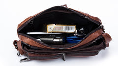 Leather Fanny Pack Mens Waist Bag Hip Pack Belt Bag Bumbag for Men