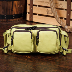 Leather Fanny Pack Mens Waist Bag Hip Pack Belt Bag Bumbag for Men