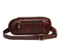 Leather Fanny Pack Mens Waist Bag Hip Pack Belt Bag Bumbag for Men
