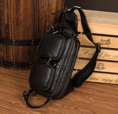 Leather Fanny Pack Mens Waist Bag Hip Pack Belt Bag Bumbag for Men