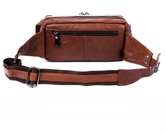 Leather Fanny Pack Mens Waist Bag Hip Pack Belt Bag Bumbag for Men
