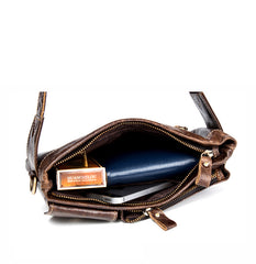 Leather Fanny Pack Mens Waist Bag Hip Pack Belt Bag Bumbag for Men