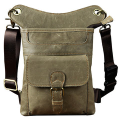 Leather Drop Leg Bag Belt Pouch Mens Waist Bag Shoulder Bag for Men