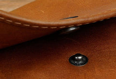 Cool Mens Leather Long Wallet for Men Long Trifold Brown Wallets - iwalletsmen