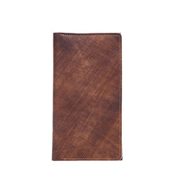 Cool Leather Long Wallet for Men Vintage Bifold Wallets Passport Travel Wallets - iwalletsmen