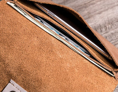 Leather Long Wallets for men Vintage Bifold Men Long Wallet