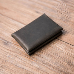 Leather Men Card Holder Wallet Change Bifold Small Wallet for Men - iwalletsmen
