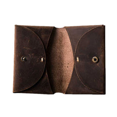 Leather Men Card Holder Wallet Change Bifold Small Wallet for Men - iwalletsmen