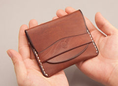 Leather Men Card Holder Wallet Change Small Wallet for Men