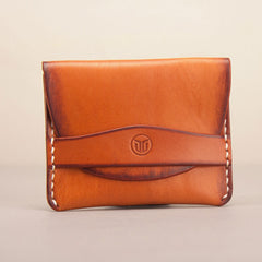 Leather Men Card Holder Wallet Change Small Wallet for Men