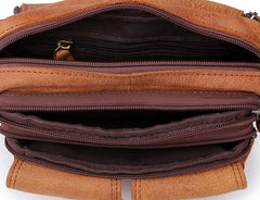 Leather Men Fanny Pack Waist Bag Hip Pack Belt Bag Bumbag for Men