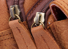 Leather Men Fanny Pack Waist Bag Hip Pack Belt Bag Bumbag for Men