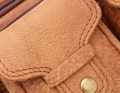 Leather Men Fanny Pack Waist Bag Hip Pack Belt Bag Bumbag for Men